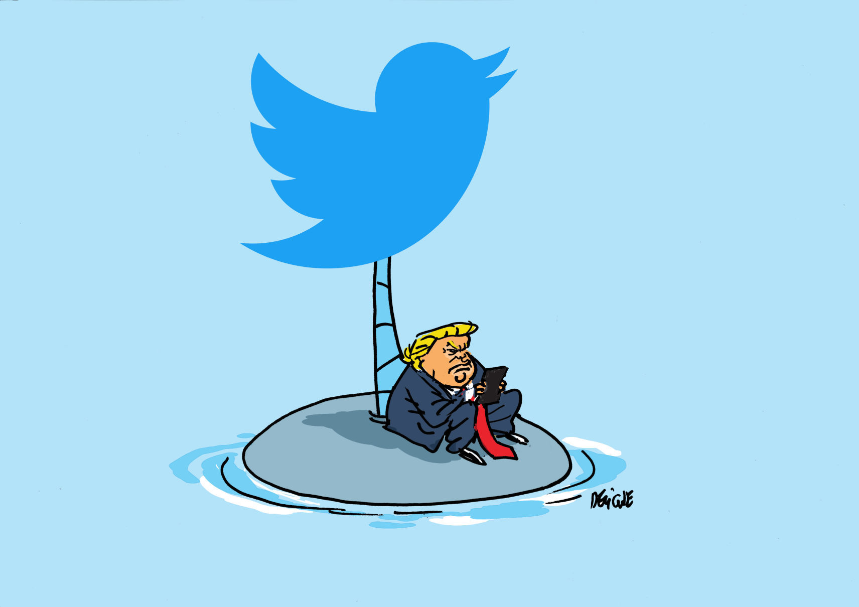 Trump's isolation by Frederick Deligne, Nice-Matin, France